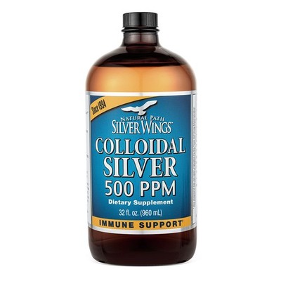 Colloidal Silver 500ppm 2,500mcg Immune Support Supplement 32 fl. oz.