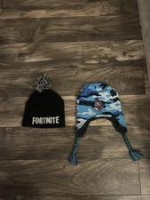 Fortnite Bundle Youth Unisex Gamer Battle Winter Beanie Knit Cap Skull Cap