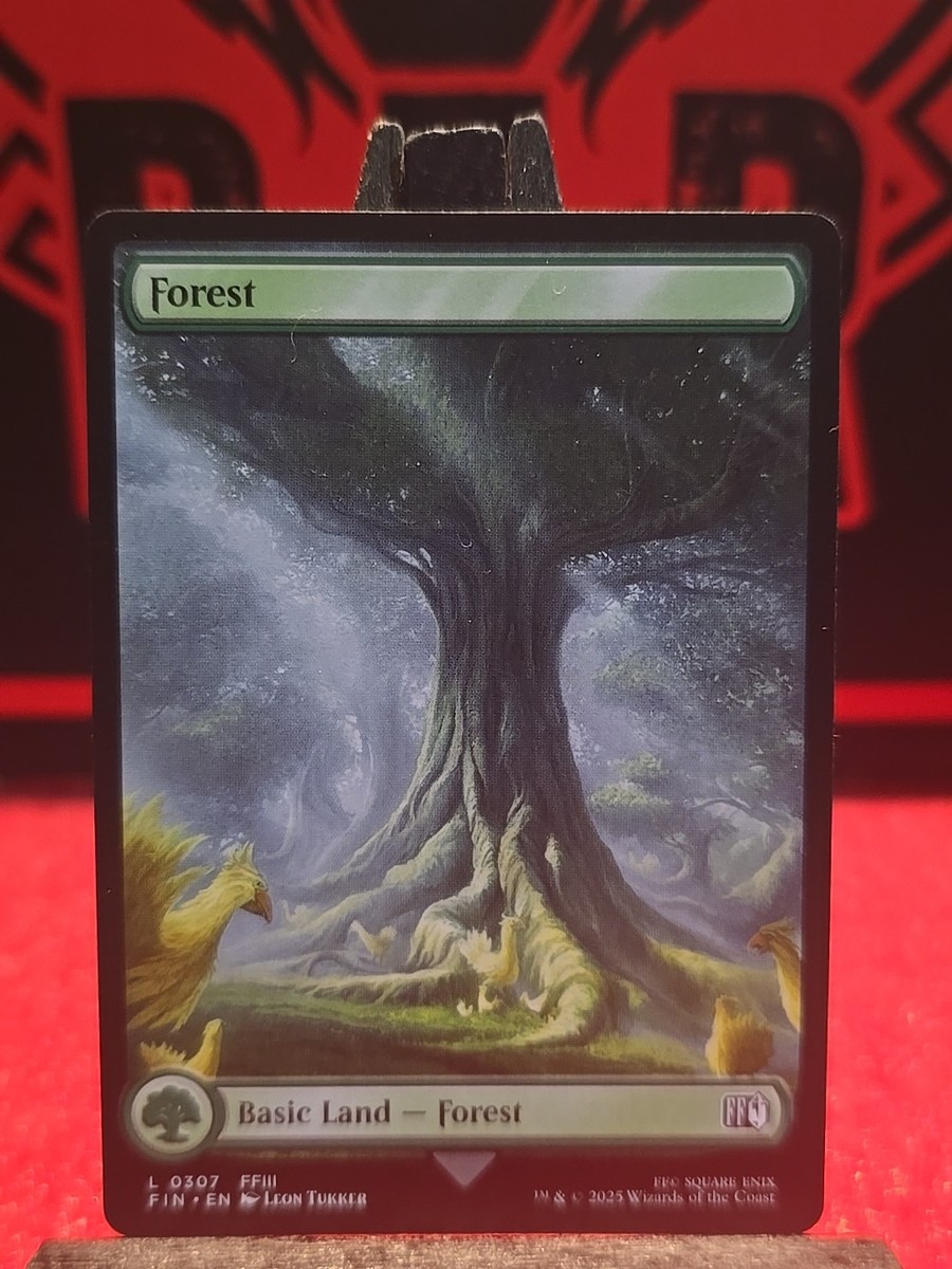 final fantasy mtg forest 10x Magic The Gathering Surge FOIL Full Art Lands - Basic Land. Forest (0308) Final Fantasy (Full