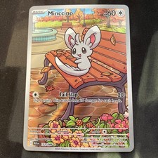 Minccino 152/086 Sv: Black Bolt Holo Pokemon Card Full Art Normal Type on eBay