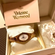 Discontinued Rare Vivienne Westwood Armor Watch Pink Gold Watch