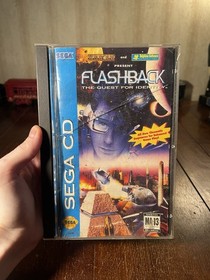 Flashback The Quest for Identity- Sega CD Complete TESTED CIB