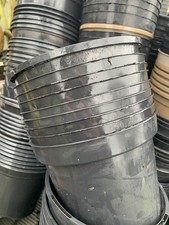 45x Black 3 Litre 3L Plastic Plant Flower Nursery Garden Pots -Used Good Quality