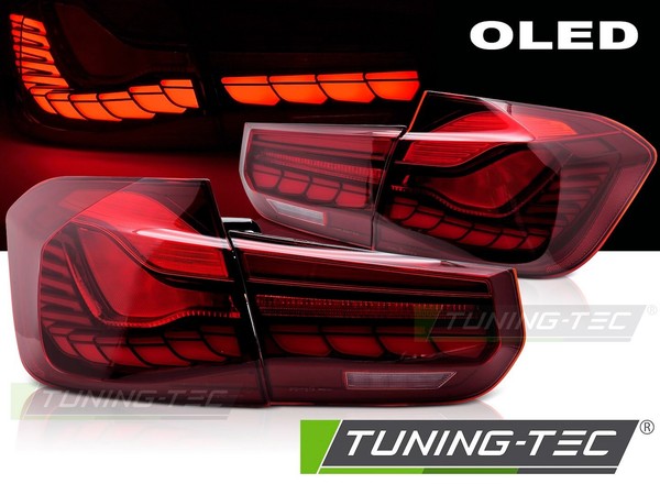Paar RüCkleuchten BMW 3Er F30 Limousine 11-18 Full Oled Rot - 41179000-image