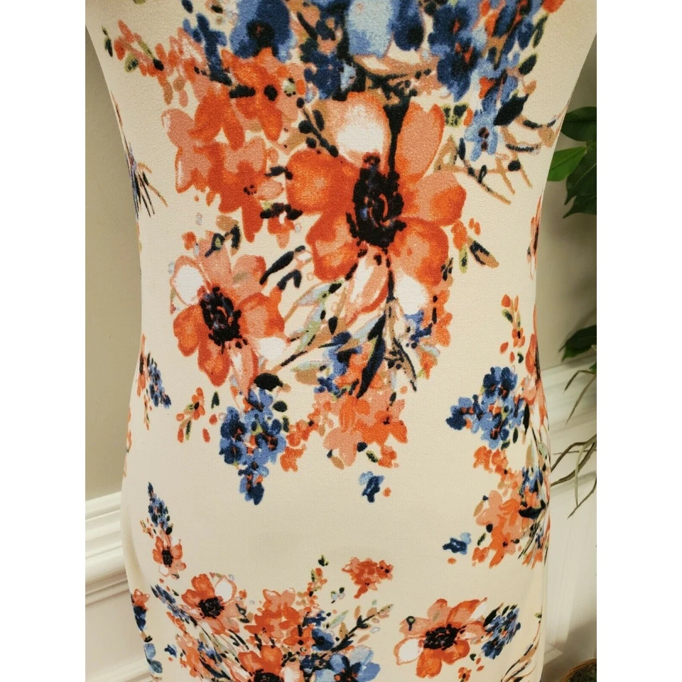 Maxi Vestido Para Mujer Hype Multicolor Poliéster Cuello Redondo Sin Mangas Informal Largo L Foto 3 de 4