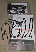 TWO SETS Extension Pigtail Wires 8x  Y-Splitter 6x LED Kit Inficolors M12r