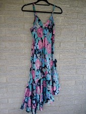 Vintage Victoria's Secret Gold Label Floral Asymmetrical Nightgown Sz S Romantic