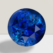 Blue Sapphire Round Cut Gemstone 5.1 Cts - 12 mm AAA Loose Gem 