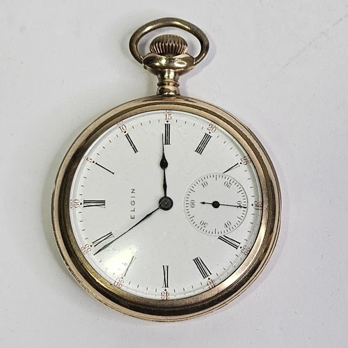 Antique Elgin 17 Jewels Pocket Watch 10k GF Philadelphia Watch Case Co. Working