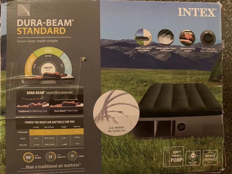 Intex 10 inch Standard Durabeam Airbed, Twin - Green