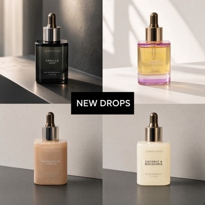 SAND + FOG Eau de Parfum Perfume Oil 50 ml 1.7 oz Dropper Bottle NEW - CHOOSE