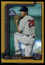 2025 Topps Pro Debut #PD-183 Jonah Tong Gold Foil #/50