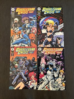 Bubblegum Crisis Grand Mal Manga #1-4 Dark Horse