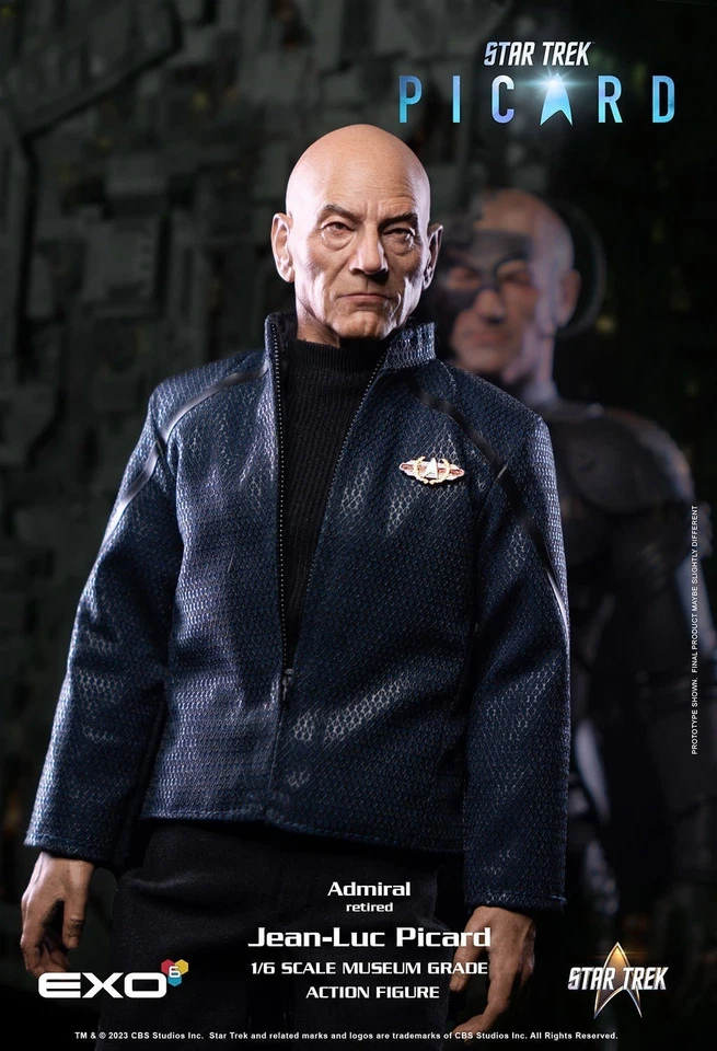EXO-6 Star Trek: Primer Contacto Capitán Jean Luc Picard ~ Escala 1:6 en caja exterior Foto 4 de 4