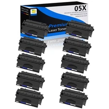 10PK High Yield Toner Cartridge for HP CE505X 05X LaserJet P2055d P2055dn P2055X