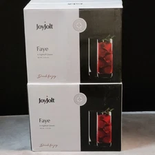 JOYJOLT FAYE HIGHBALL GLASSES, (QTY 12)