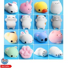 16 Pcs Mochi Animals Toys Lovely Mochi Cat Stress Relief Toys Mochi Animals T...