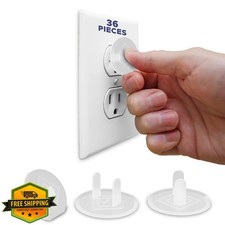 Mommy's Helper Outlet Plugs White 36pk