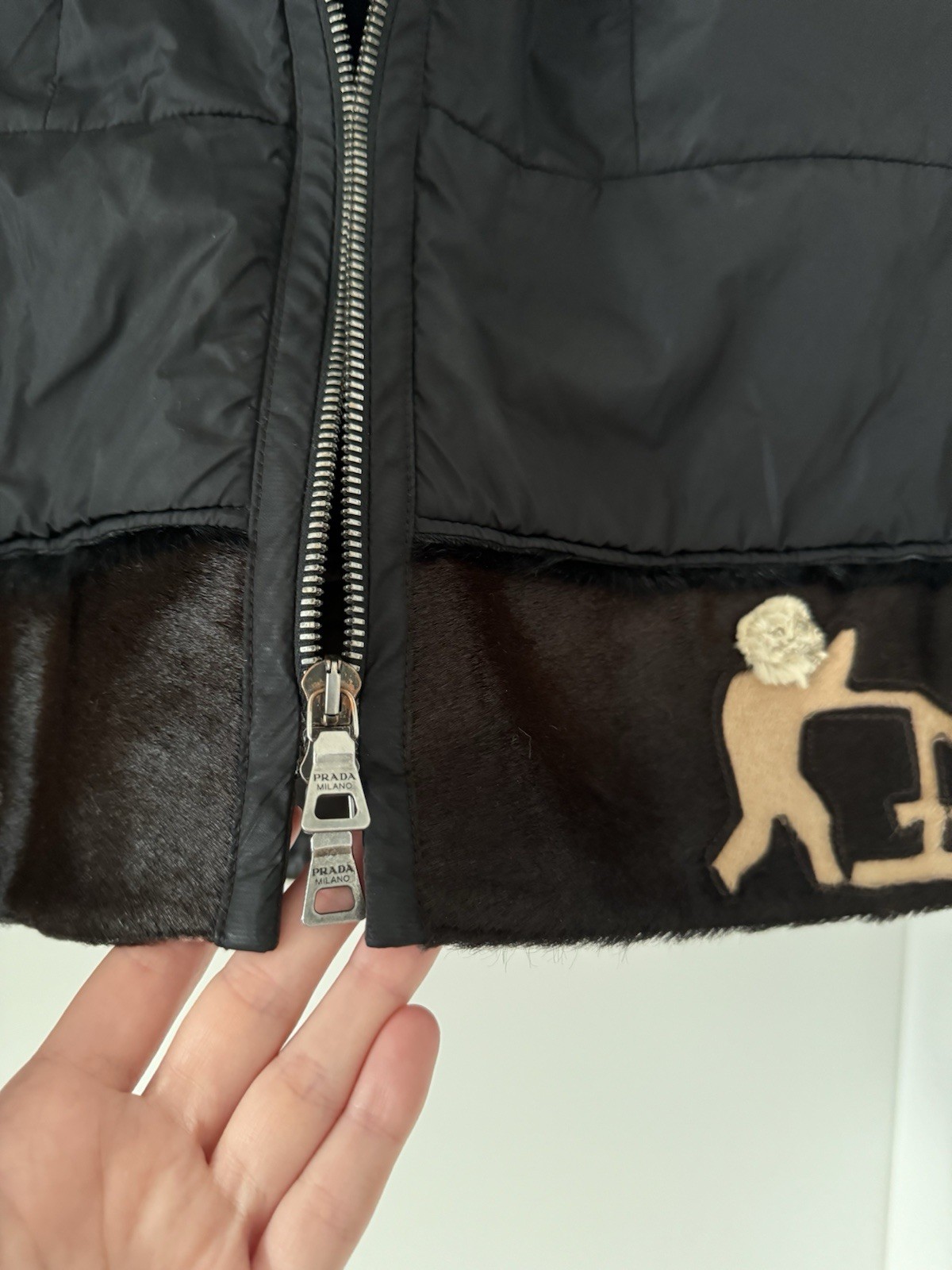 Authentic Prada Jacket Womens Jacket Down Nylon B… - image 11