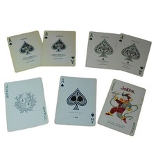 Ace and Joker Lot Various Backs Red & Blue Sc...