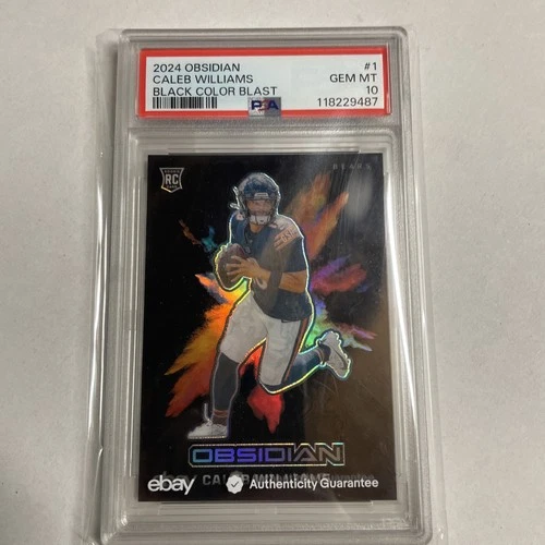 New Listing2024 Obsidian Caleb Williams Rookie Color Blast CASE HIT SSP - PSA 10 Gem Mint