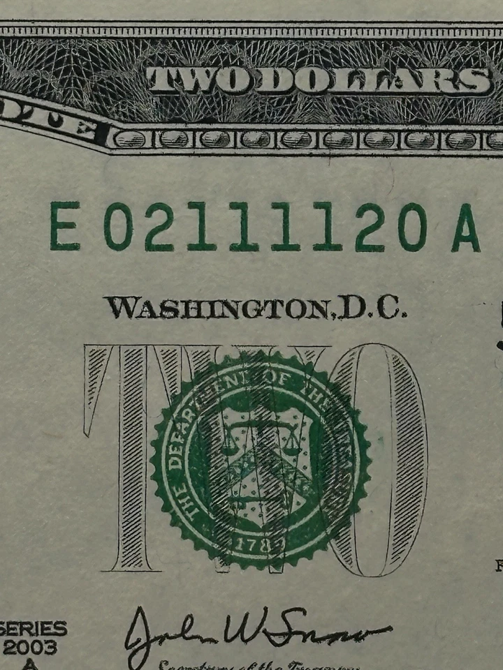 2003- 2 DOLLARS SUPER RADAR Very Nice Piece For Your Collection - Image 3 of 4