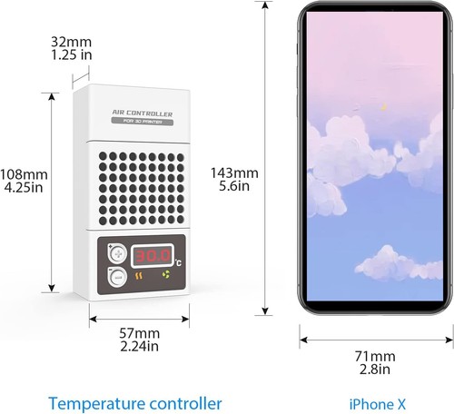 Mini calentador impresora 3D de resina controlador de temperatura compacto para uso en clima frío - Imagen 4 de 8