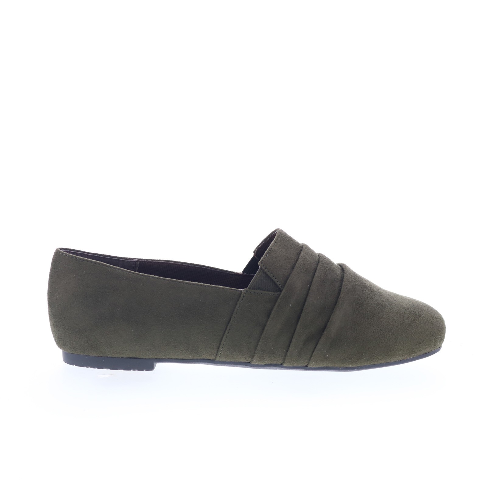 Ros Hommerson Donut 63002-66 Womens Green Suede Slip On Loafer Flats Shoes
