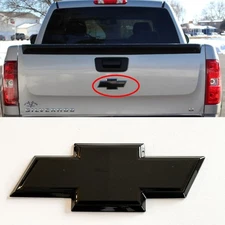 Black Rear Tailgate Bowtie Emblem Badge For 07-14 Silverado 1500 2500H avalanche