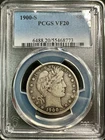 1900 S Barber Half Dollar - PCGS VF20 - Problem-Free Better Date and Grade