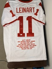 Matt Leinart Autographed Custom USC Accolades Football Jersey - JSA COA