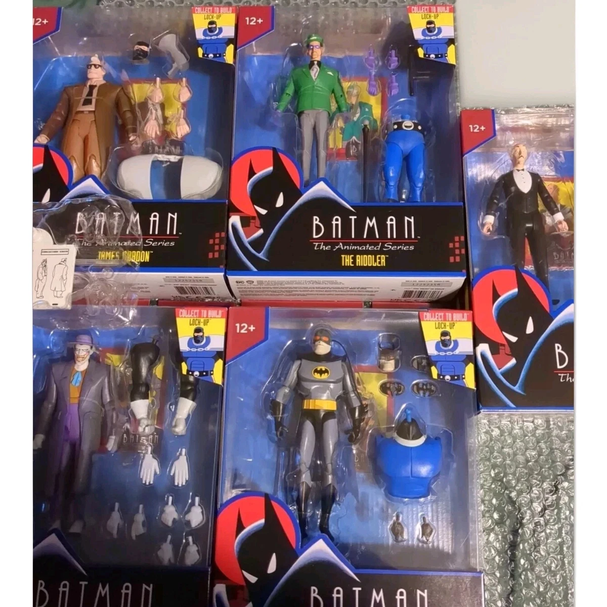 McFarlane Toys DC Batman TAS Set Of 5 Alfred Riddler Gordon Joker Batman Lock-up