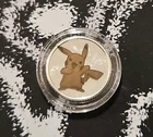1 Gram Silver Art Round Pokemon Pikachu & Raichu Encapsulated