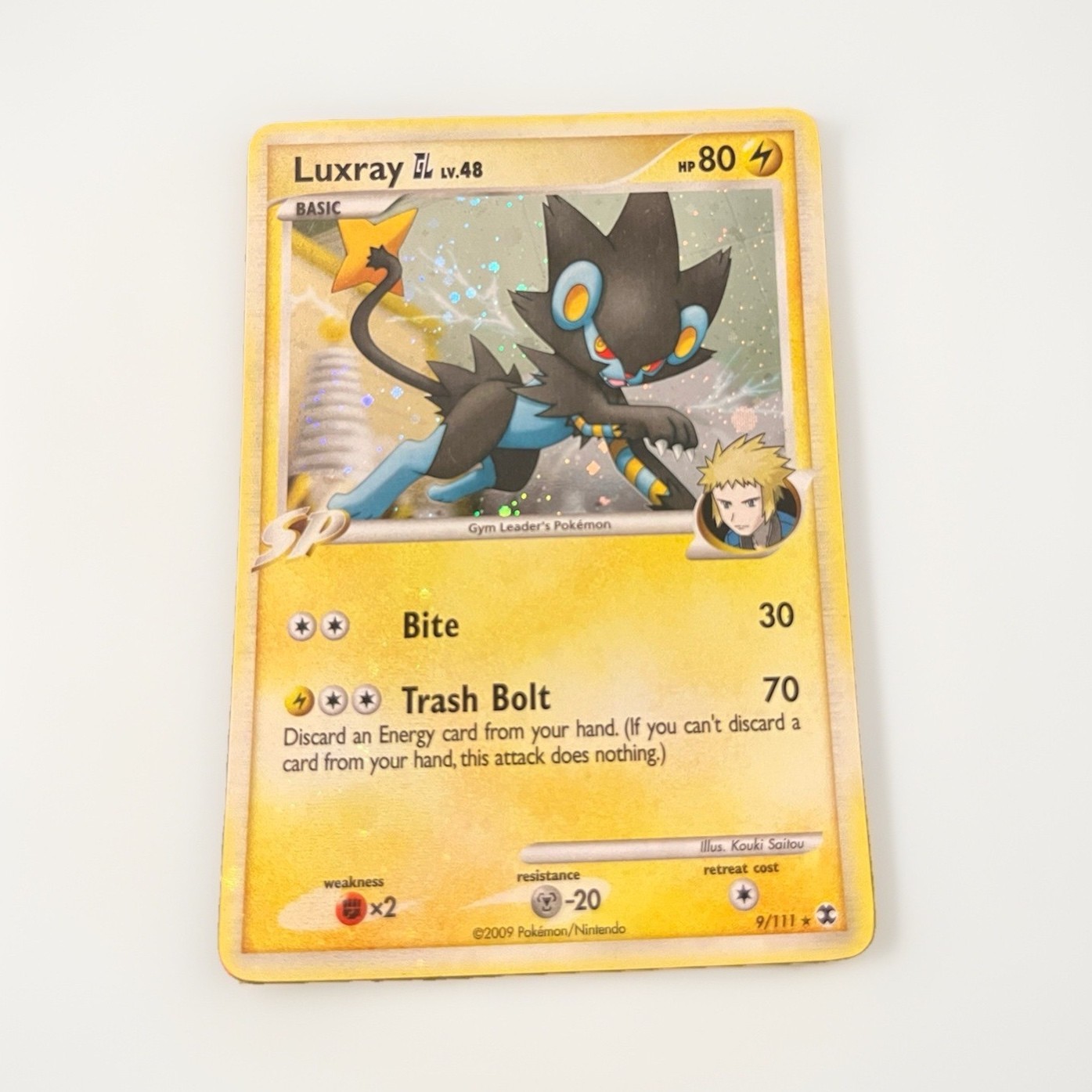 Pokémon Luxray GL Rising Rivals Holo Rare SP 9/111 80 HP English 2009