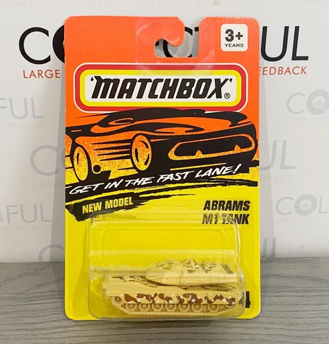MATCHBOX - #54 - M1 ABRAMS TANK - DESERT ARMY MILITARY - DIECAST 🔥 MOC