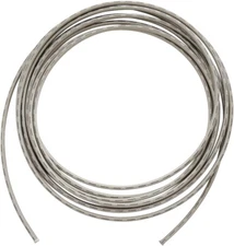 Goodridge 3 Clear-Coated Stainless Steel Braided Hose 30ft 600-03-25