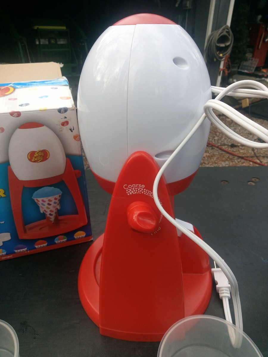 Jelly Belly Electric Ice Shaver Snow Cone Slushie Maker Machine