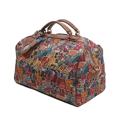 Disney Mickey Mouse Duffle Travel Vintage Pattern Men Women Luggage Pouch Bag - Picture 3 of 10