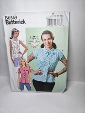 Butterick B6563 Size 14-22 Loose-fitting Top Uncut 2018