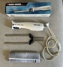BLACK+DECKER EK700 Corded Electric Knife - White - IN BOX With Instructions