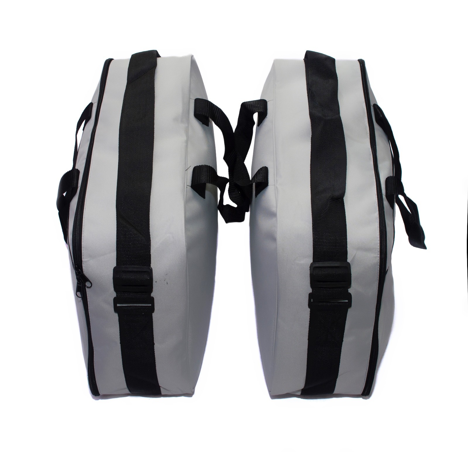Doublures Intérieures Pour Paniers Moto Guzzi V85TT - Noir/Gris - Neuf GBG