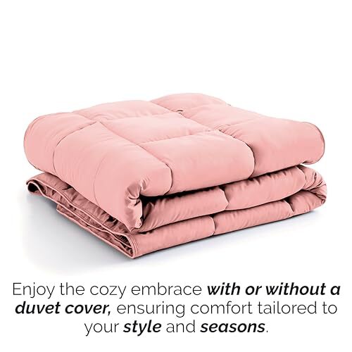 King/Cal King Pink Comforter Set, King Size King/California King Pastel Pink - Picture 6 of 7