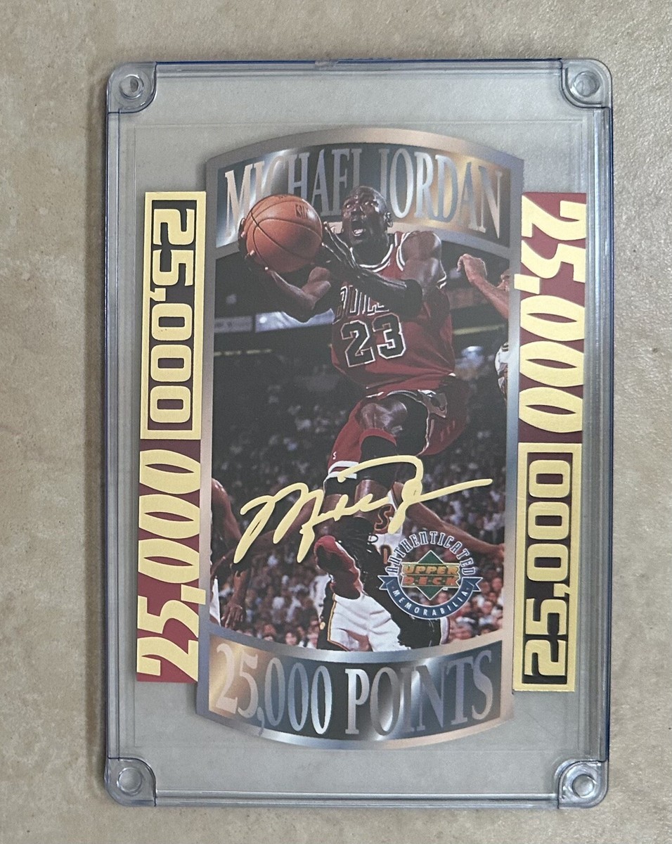 1996 Upper Deck UD Authenticated 25000 Points Jumbo Michael Jordan