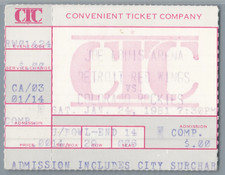 Reed Larson 2 Goals #76-77 Ticket Stub 1-24-1981 Colorado Rockies Red Wings