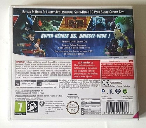 LEGO Batman 2 DC Super Heroes - Nintendo 3DS - EUZ - Complet - Imagen 3 de 3