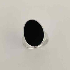 Black Onyx Ring 925 Sterling Silver Handmade Dainty Statement Ring All Size C371
