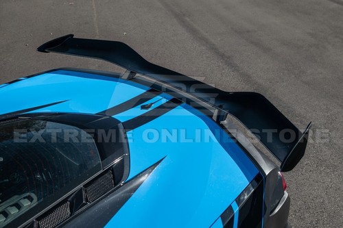 For 20-Up Corvette C8 | Z06 Style Rear Bumper Cover w/ Painted High Wing Spoiler - Picture 13 of 21