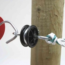 GATE ANCHORS x 10 - Electric Fencing Fence Screw In Insulator Hook Gate Handle