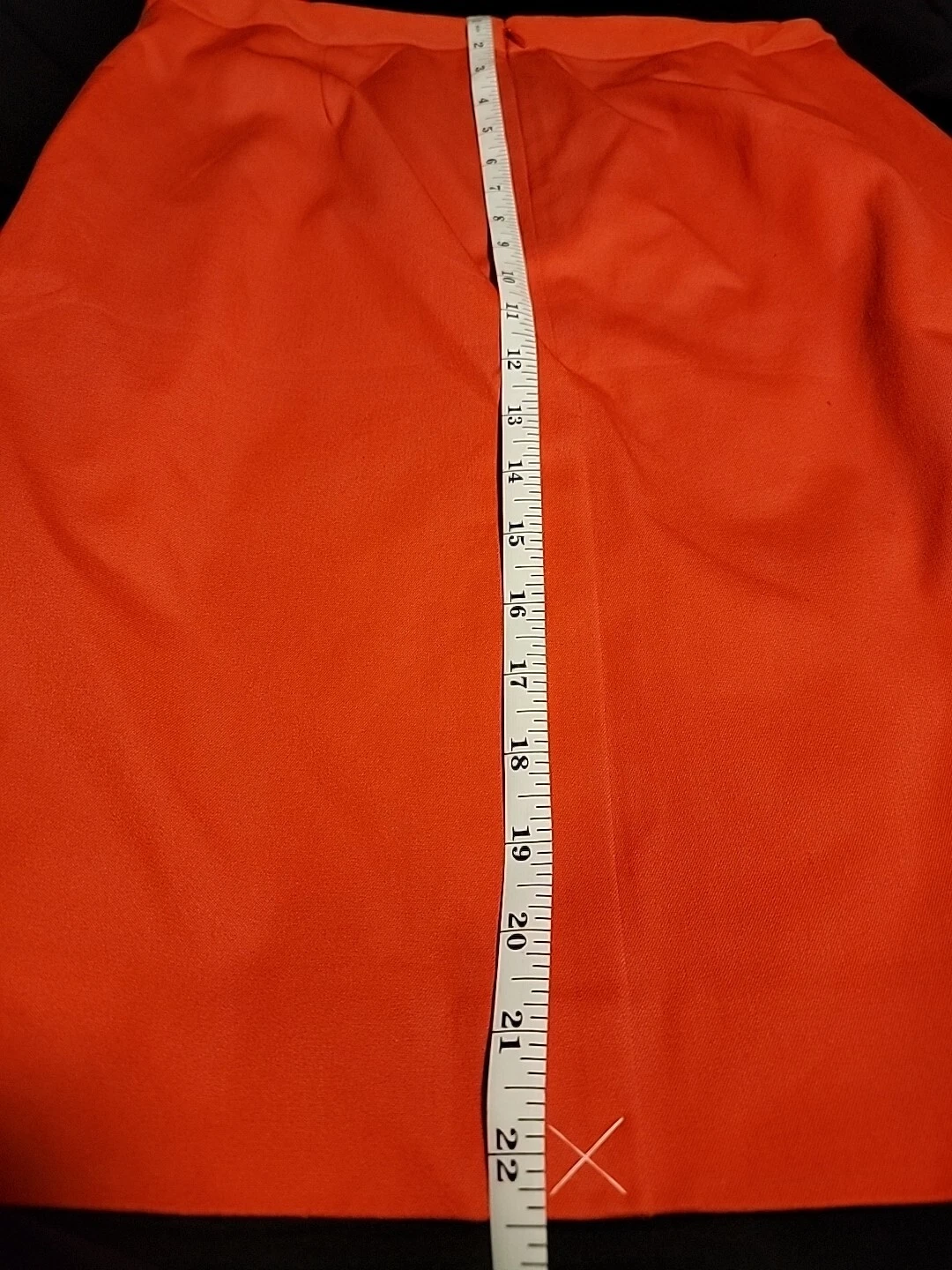 J. Crew Skirt Orange Red Size 2 New - Stretch Cotton
