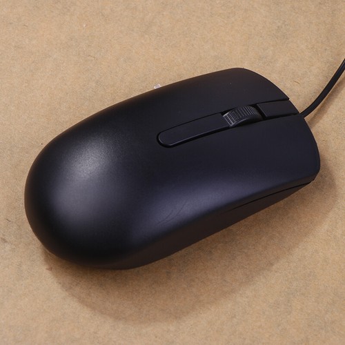 NEW FOR MS116 Optical Reliable Wired USB Mouse Scroll Wheel 2 Buttons Black _in - Afbeelding 7 van 11